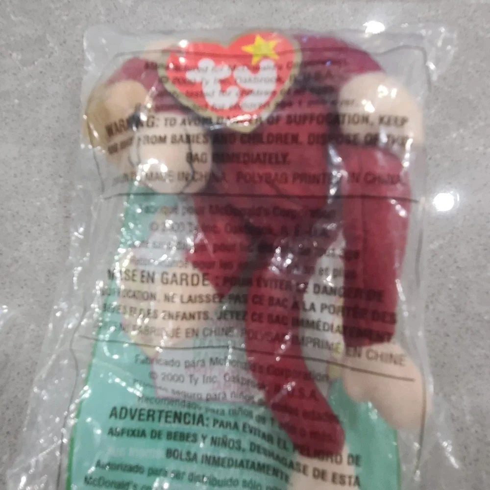 McDonald's TY Beanie Baby #12 Schweetheart the Orangutan, New in Sealed Bag